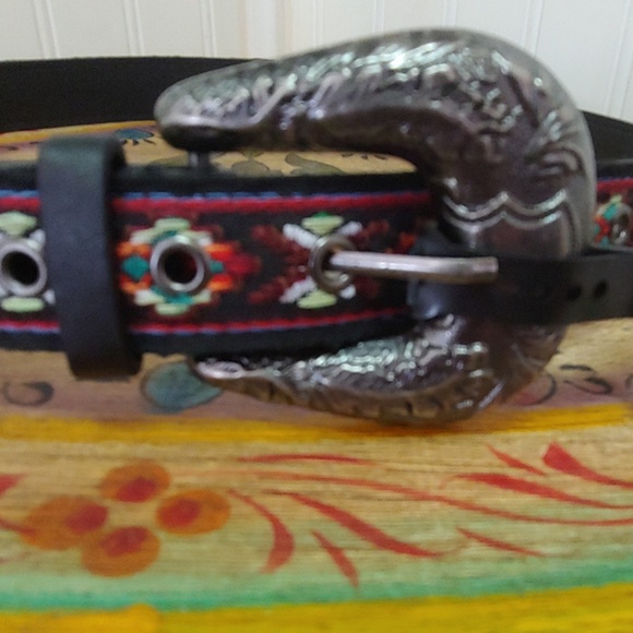 🏵️ Boho Silk Embroidered Belt Coachella - Picture 5 of 5